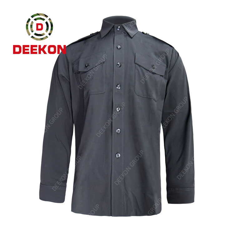 Customized Black Army Uniforms Tactical Shirt