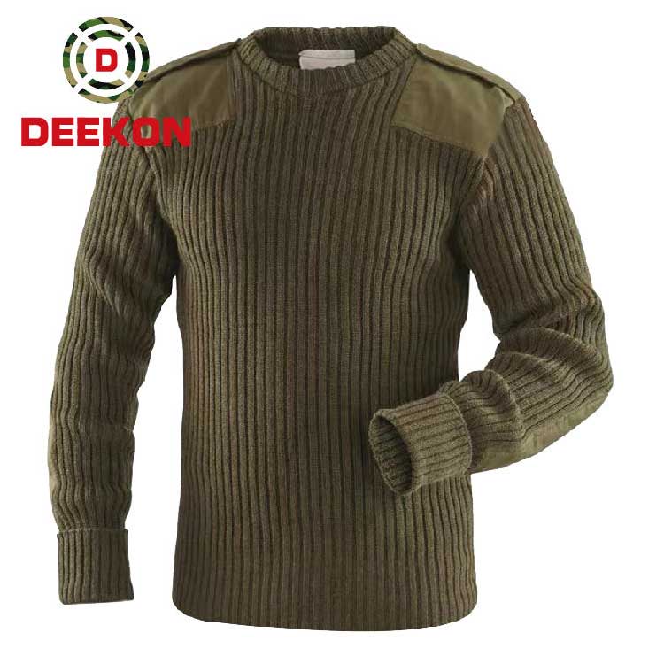 OEM 100% Polyester Knitted Round Neck Pullover