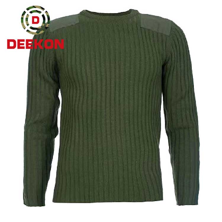 High end 100% Acrylic Army Green Sweater